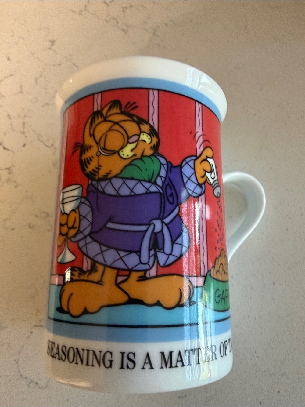 Garfield porcelain collector mug